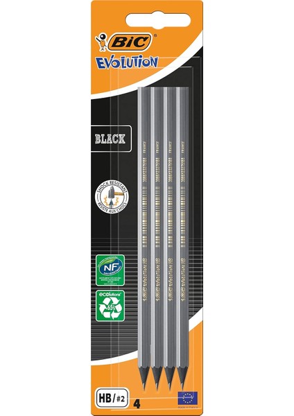 Evolution Black Kurşun Kalem, 4'lü Blister