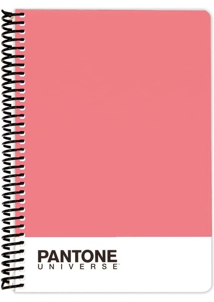 Universe A5 Boy Çizgili Spiralli Defter Pembe