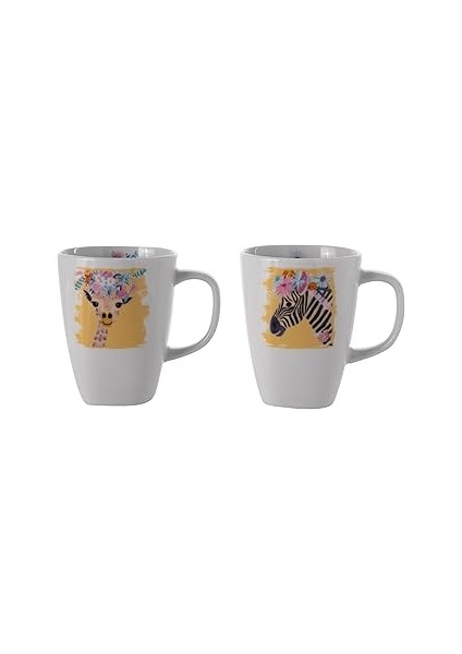 Concept Tropical Giraffe & Zebra 2'li Kupa