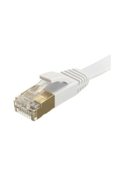 4256 Cat7 Ethernet RJ45 Modem Internet Kablosu, 1 M 10GBPS 600MHZ