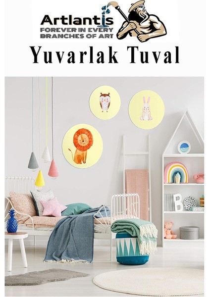 Kare Yuvarlak ve Altıgen Tuval 30 cm 2 Li 1 Paket 30X30 cm Arkadan Zımbalı Astarlı Resim Tuvali Akrilik Yağlı Boya