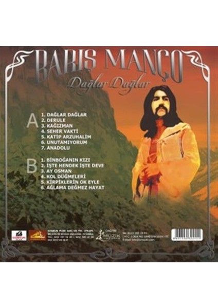 Müzik Barış Manço Dağlar Dağlar Plak