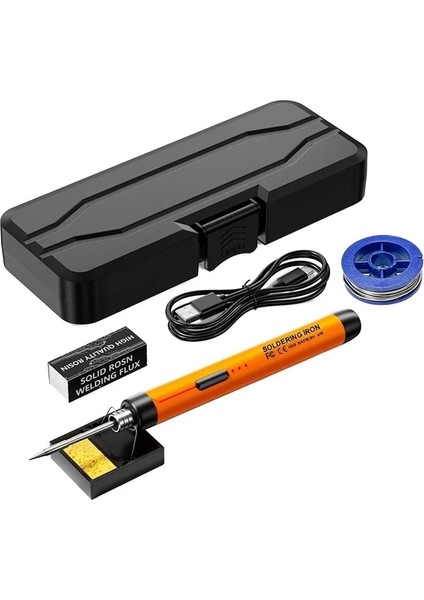 USB 5V 8W Sıcaklık Ayarlı USB Kalem Havya Seti