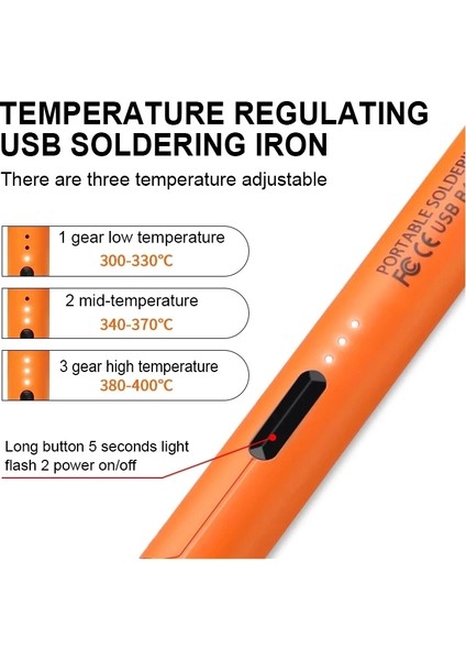 USB 5V 8W Sıcaklık Ayarlı USB Kalem Havya Seti modelleri