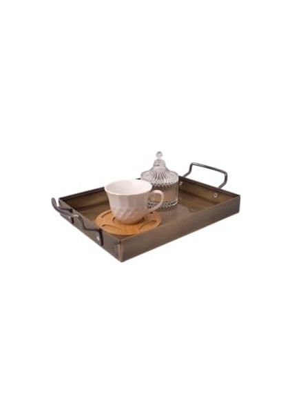 Galvaniz El Yapımı Dikdörtgen Mini Sunum Tepsisi, Metal Sunum Tepsisi 30 * 20CM modelleri