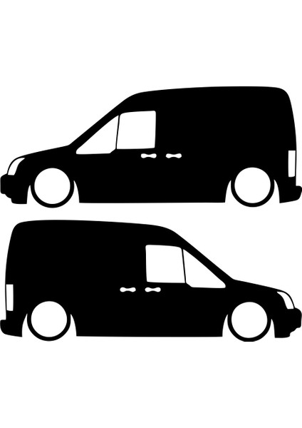 Basık Ford Connect Sticker 17X17 cm Siyah