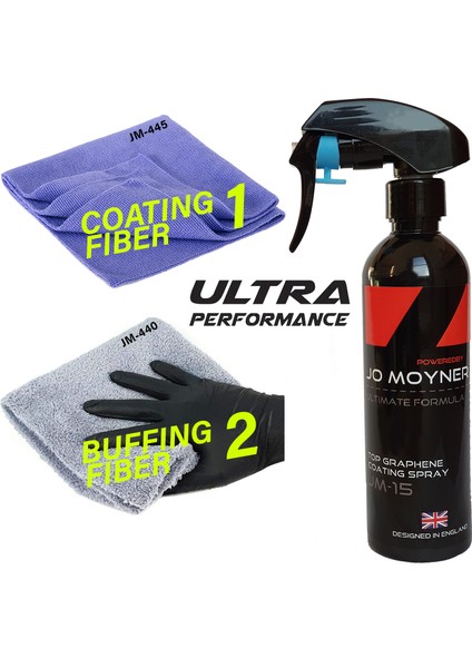 Grafen Bazlı Nano Seramik Kaplama Sprey 250ML + Premium Mikrofiber Havlular Set Kore