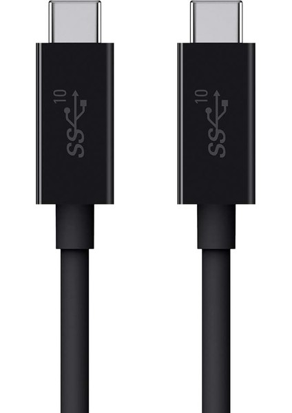 USB 3.1 Usb-C - Usb-C Kablosu, 0,9 M (Usb If Sertifikalı, 5 A Kablo 100 W Performans ), Siyah