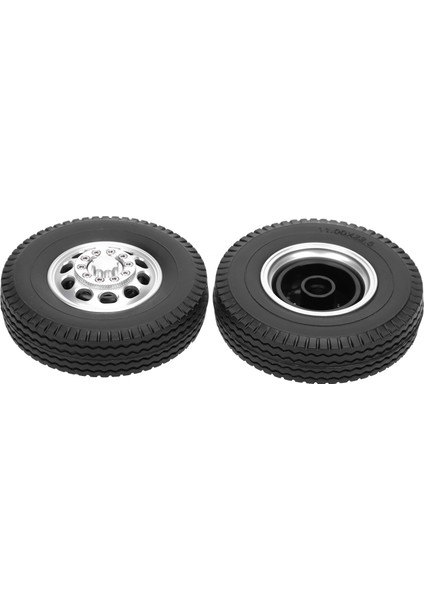 Tamiya Kamyon 1/14 Rc Parçası Için 2 Adet Alüminyum Alaşımlı 10 Delikli Göbek ve Lastik Kaplama Ön Lastik (Yurt Dışından)