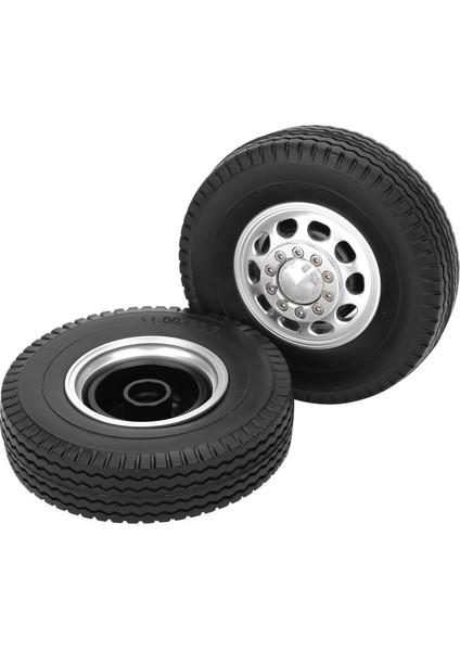 Tamiya Kamyon 1/14 Rc Parçası Için 2 Adet Alüminyum Alaşımlı 10 Delikli Göbek ve Lastik Kaplama Ön Lastik (Yurt Dışından) modelleri