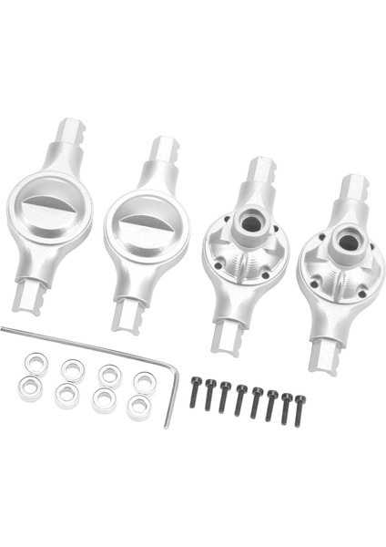 Alüminyum Alaşımlı Ön Arka Aks Muhafazası Değiştirilebilir Dalı Aks Kabuk Xiaomi Jimny XMYKC01CM 1/16 Rc Araba Gümüş (Yurt Dışından) fiyatları
