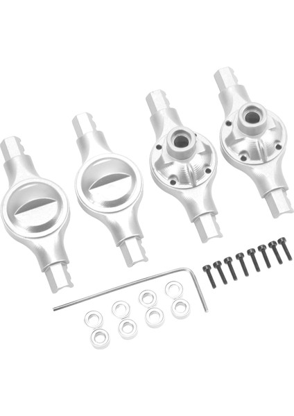 Alüminyum Alaşımlı Ön Arka Aks Muhafazası Değiştirilebilir Dalı Aks Kabuk Xiaomi Jimny XMYKC01CM 1/16 Rc Araba Gümüş (Yurt Dışından) fırsatları