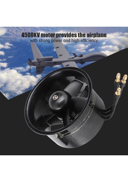 64MM K Fanı 5 Kanatlı QF2611 4500KV Fırçasız Motor Rc Uçak Modeli Için (Yurt Dışından) fiyatları
