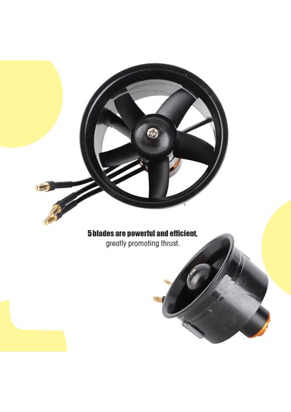 64MM K Fanı 5 Kanatlı QF2611 4500KV Fırçasız Motor Rc Uçak Modeli Için (Yurt Dışından) fırsatları