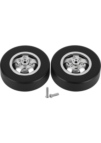2 Adet Alüminyum Alaşımlı Drift Lastiği Rc Araba Parçaları Aksesuarları Wpl D12 Rc Kamyon 54MM Gümüş Için Uygun (Yurt Dışından)