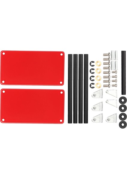 Mini 2 Katlı Alet Depolama Arabası Mobil Atölye Garaj Onarım Rc Aksesuarları 1/8 1/10 1/12 1/16 Ölçekli Model Büyük Boy Kırmızı (Yurt Dışından) fiyatları