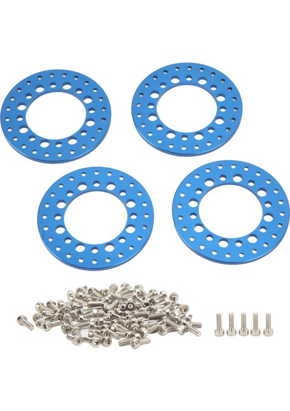 4 Adet 1.9 In Tekerlek Dış Halkaları Jantlar Istikrarı Artırmak Cnc Işleme Alüminyum Alaşım Rc Tekerlek Dış Halkaları Jantlar 1/10 Rc Mavi (Yurt Dışından) fiyatları
