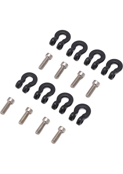 8 Adet Metal Ön Arka Tampon Römork Kancası 1/24 Rc Araba Çekme Kelepçesi Kancası Aksesuarı (Yurt Dışından) modelleri