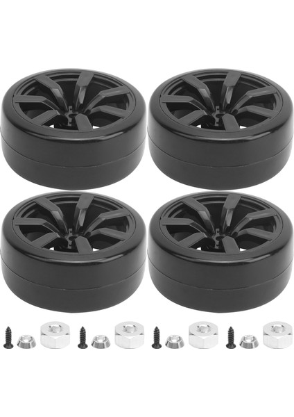 4 Adet 63MM Rc Ka Lastikler Drift Lastikleri Yedek Parça Wpl D12 (015BL) Rc Araba Için Uygun (Yurt Dışından)