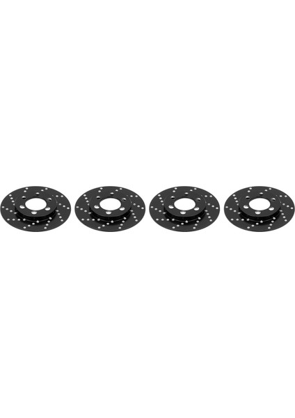4 Adet Rc Fren Diski Alüminyum Alaşımlı Fren Kaliperi 2.2 Inç Tekerlek 1/10 Rc Paletli Araçsiyah (Yurt Dışından)