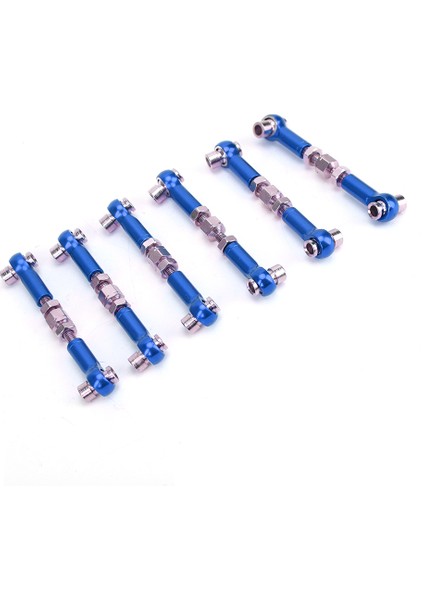 6 Adet Ayarlanabilir Servo Linkler Rot Seti Rc Araba 1/10 Buggy Tourning Araba 47MM Accessoriesdark Mavi (Yurt Dışından)