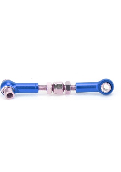 6 Adet Ayarlanabilir Servo Linkler Rot Seti Rc Araba 1/10 Buggy Tourning Araba 47MM Accessoriesdark Mavi (Yurt Dışından)