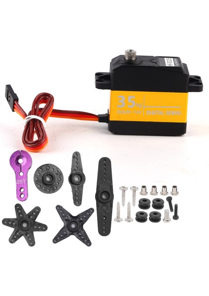 35KG Dijital Servo Metal Dişli Yüksek Tork Su Geçirmez HF-S3235 1:8 1:10 Rc Araba Tekne Için (Yurt Dışından)