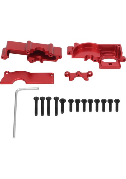 Rc Araba Şanzıman Muhafazası Motor Montajı Seti Latrax Teton 1/18 Uzaktan Kumanda Araba Yükseltme Parçaları Kırmızı (Yurt Dışından)