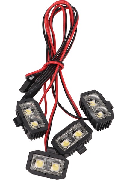 Rc Far 5-7. 4 V 8led Beyaz Işık Rc LED Farlar Aşınmaya Dalı Rc LED Işıkları ile Plastik Kabuk Için 1/10 Rc Araba (Yurt Dışından) fiyatları