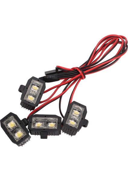 Rc Far 5-7. 4 V 8led Beyaz Işık Rc LED Farlar Aşınmaya Dalı Rc LED Işıkları ile Plastik Kabuk Için 1/10 Rc Araba (Yurt Dışından) indirimleri