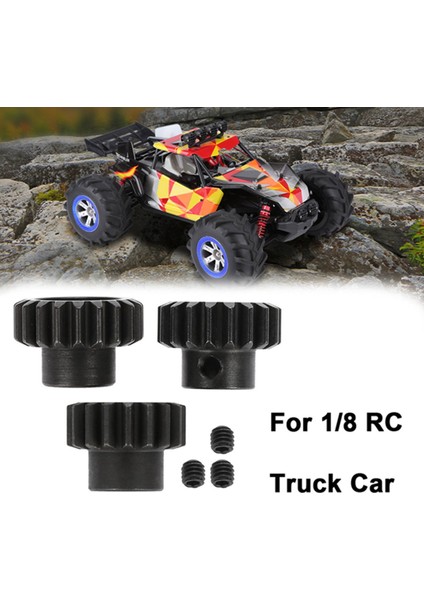 M1 ￠5mm 17T-19TT 20 T-22 T Metal Pinyon Dişli Motor Için 1/8 Rc Buggy Kamyon Araba (20 T-22 T) (Yurt Dışından) modelleri