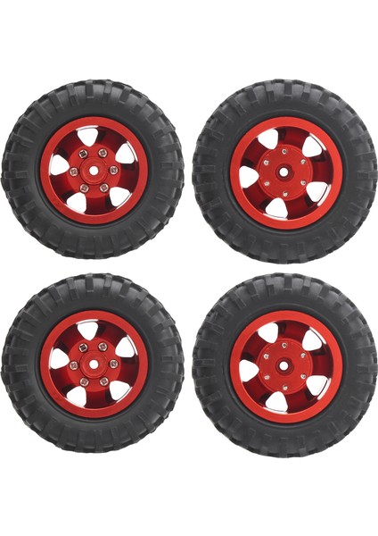 Adet Rc Arka Çift Lastik Tekerlek Lastiği 55MM Çap Wpl D12 1/10 Uzaktan Kumandalı Kamyon Için Uygun Kırmızı (Yurt Dışından) modelleri