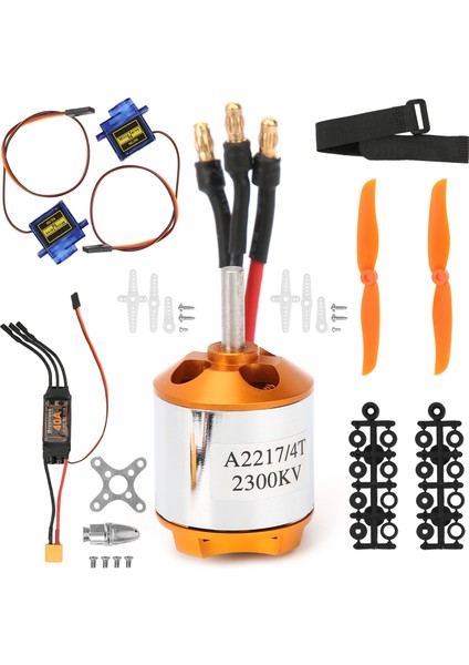 Rc Uzaktan Kumandalı Uçak 2217 KV2300 Motor 6035 Pervane Servo 40A XT60 Esc Seti (Yurt Dışından) fiyatları