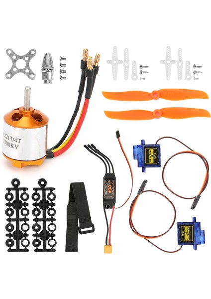 Rc Uzaktan Kumandalı Uçak 2217 KV2300 Motor 6035 Pervane Servo 40A XT60 Esc Seti (Yurt Dışından) modelleri