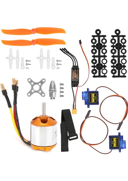 Rc Uzaktan Kumandalı Uçak 2217 KV2300 Motor 6035 Pervane Servo 40A XT60 Esc Seti (Yurt Dışından) fırsatları