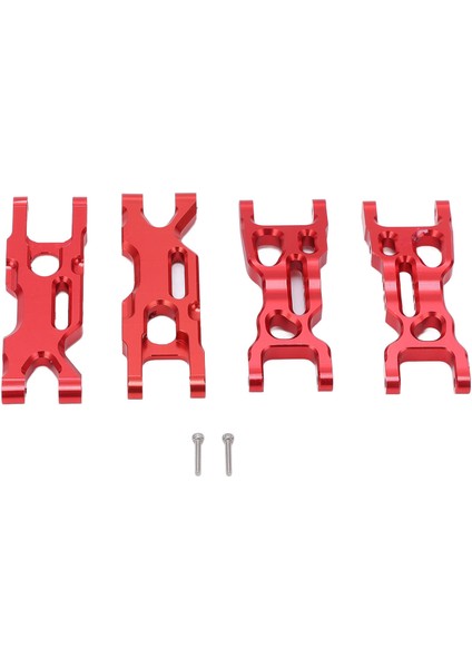 Losı Minit 2.0 2WD 1/18 Rc Stadyum Kamyonu Için Rc Alüminyum Ön ve Arka Alt Süspansiyon Kolları (Kırmızı) (Yurt Dışından)