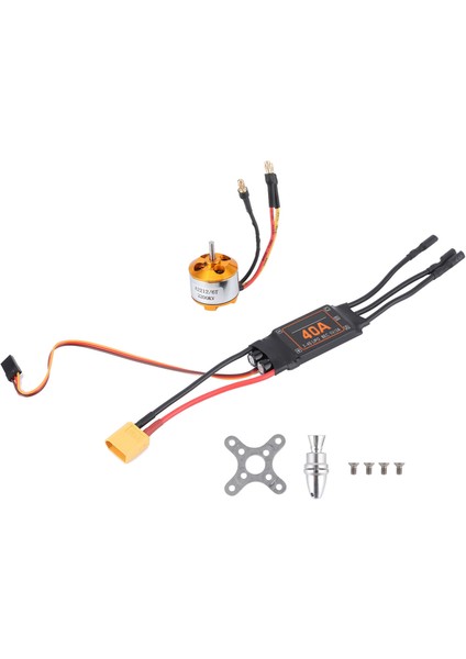 2212 KV2200 Motor 40A Fırçasız Esc XT60 Rc Motor Esc Drone Helikopter Fpv Için Set (Yurt Dışından)