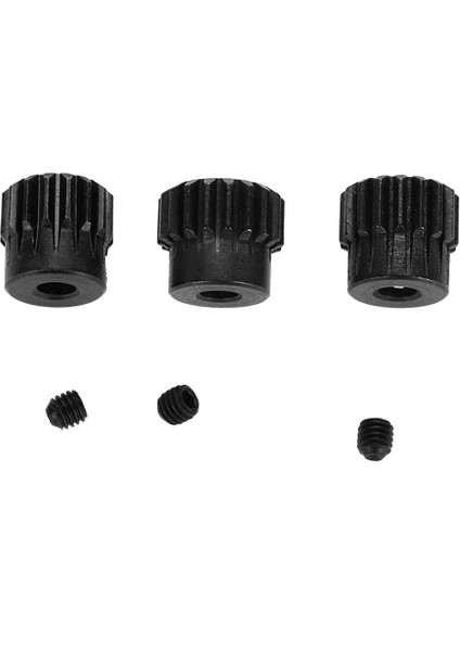 48DP ￠3.175 mm 13-15 T 16-18 T Krom Çelik Motor Pinyon Dişliler Combo Için 1/10 Araba (16 T 17 T 18 T) (Yurt Dışından)