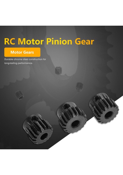 48DP ￠3.175 mm 13-15 T 16-18 T Krom Çelik Motor Pinyon Dişliler Combo Için 1/10 Araba (16 T 17 T 18 T) (Yurt Dışından) fiyatları