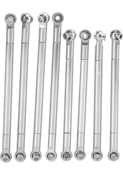 Adet Metal Tam Araba Bağlantı Çubuğu Bağlantı Kolu Bağlantı Çekme Çubuğu MN86 Serisi Model Yükseltme Rc Araba Gümüş (Yurt Dışından)