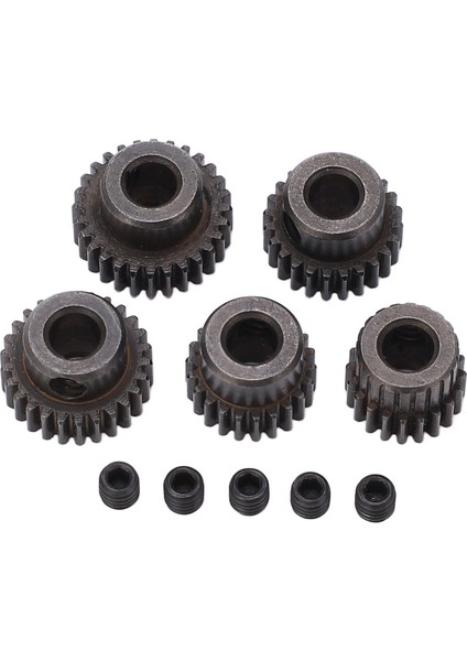 5 Adet 48DP Motor Dişlisi 5mm Şaft Deliği 20T 22T 24T 26T 28T Dişli Pinyonu Canavar 1/10 Rc Kamyon Için (Yurt Dışından)