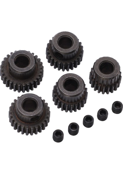5 Adet 48DP Motor Dişlisi 5mm Şaft Deliği 20T 22T 24T 26T 28T Dişli Pinyonu Canavar 1/10 Rc Kamyon Için (Yurt Dışından)