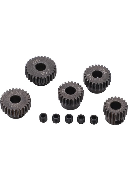 5 Adet 48DP Motor Dişlisi 5mm Şaft Deliği 20T 22T 24T 26T 28T Dişli Pinyonu Canavar 1/10 Rc Kamyon Için (Yurt Dışından)