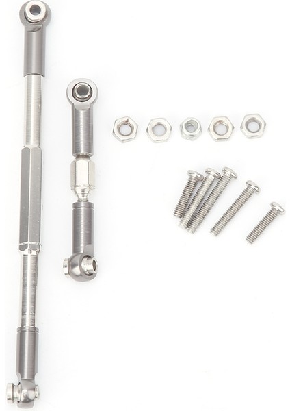 Metal Direksiyon Çubuğu Grubu Için Fit Mn D90 Mn-91 Fj - 45 Askeri Kamyon Modeli Aksesuarları (Gümüş MN-012S ) (Yurt Dışından)