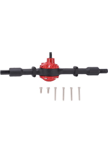 Rc Kamyon Metal Arka Köprü Aks Yedek Aksesuarları Rc Araba Yükseltme Parçaları Wpl D12SIYAH Kırmızı (Yurt Dışından)