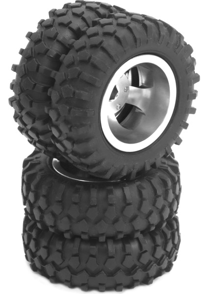 Adet Rc Arka Çift Lastik Tekerlek Lastiği 55MM Çap Wpl D12 1/10 Uzaktan Kumandalı Kamyon Için Uygun Gümüş (Yurt Dışından) fiyatları