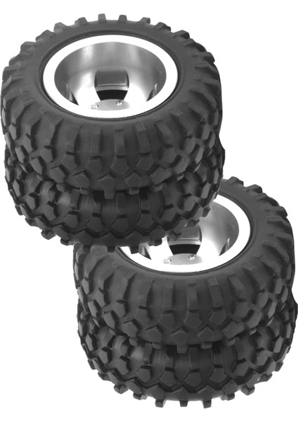 Adet Rc Arka Çift Lastik Tekerlek Lastiği 55MM Çap Wpl D12 1/10 Uzaktan Kumandalı Kamyon Için Uygun Gümüş (Yurt Dışından) indirimleri