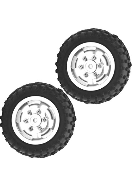 D12005 52MM Rc Araba Lastik Ka Alüminyum Alaşım Antiskid Lastikler Için Wpl D12 1/10 Rc Kamyon (Gümüş S ) (Yurt Dışından) modelleri
