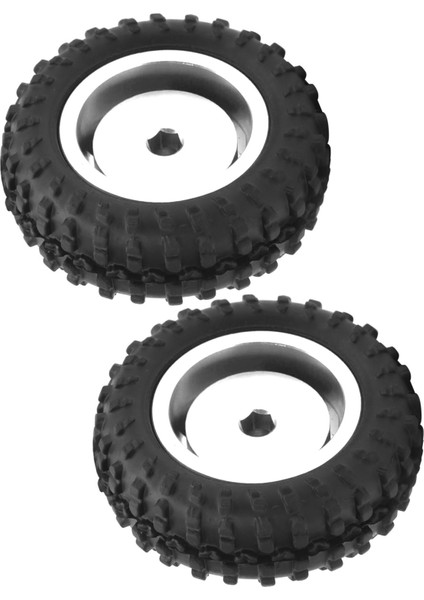 D12005 52MM Rc Araba Lastik Ka Alüminyum Alaşım Antiskid Lastikler Için Wpl D12 1/10 Rc Kamyon (Gümüş S ) (Yurt Dışından) fırsatları