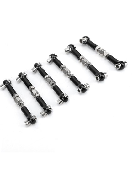 Adet Ayarlanabilir Servo Bağlantı Rot Takımı Rc Araba 1/10 Buggy Touring Araba 47MM Aksesuarları Siyah (Yurt Dışından) fiyatları